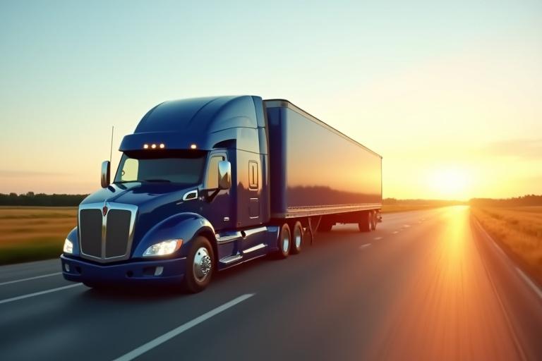 Reliable heavy-duty truck operating in regional Ohio corridor